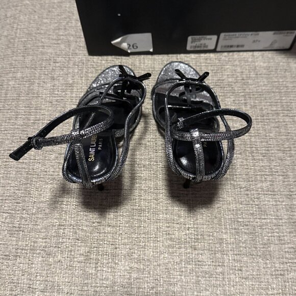 Yves Saint Laurent Cassandra Heels Metallic Leather - Picture 9 of 14